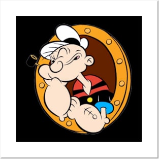 popeye design for happy 9 Posters and Art